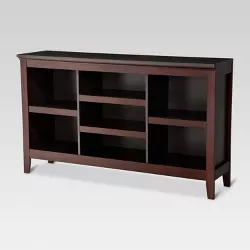 32" Carson Horizontal Bookcase with Adjustable Shelves Espresso Brown - Threshold™
