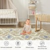 Modern Abstract Area Rug with Non Slip Backing Low Pile Ultra Soft Floor Carpet Non Shedding Stain Resistant Rug for Living Room, Bedroom Dining Room - 3 of 4