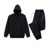 Mens 2 Piece Full Matching Ultra Soft Hoodie And Jogger Set Fleece - 2 of 2