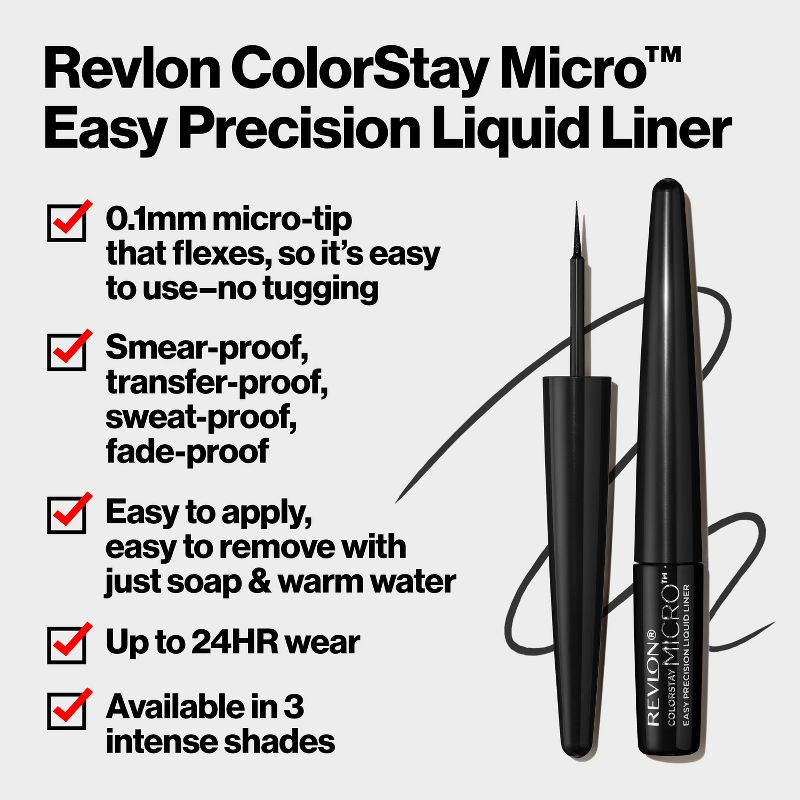Revlon Colorstay Micro Liquid Eyeliner - 0.057 fl oz, 3 of 11