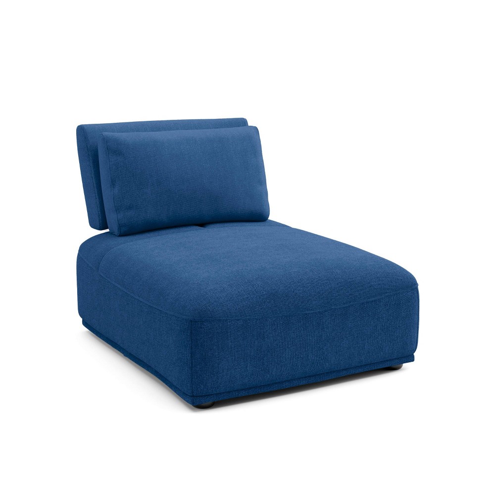 Photos - Garden Furniture HOMES: Inside + Out Povoa Modern Modular Armless Chair Chenille with Exten