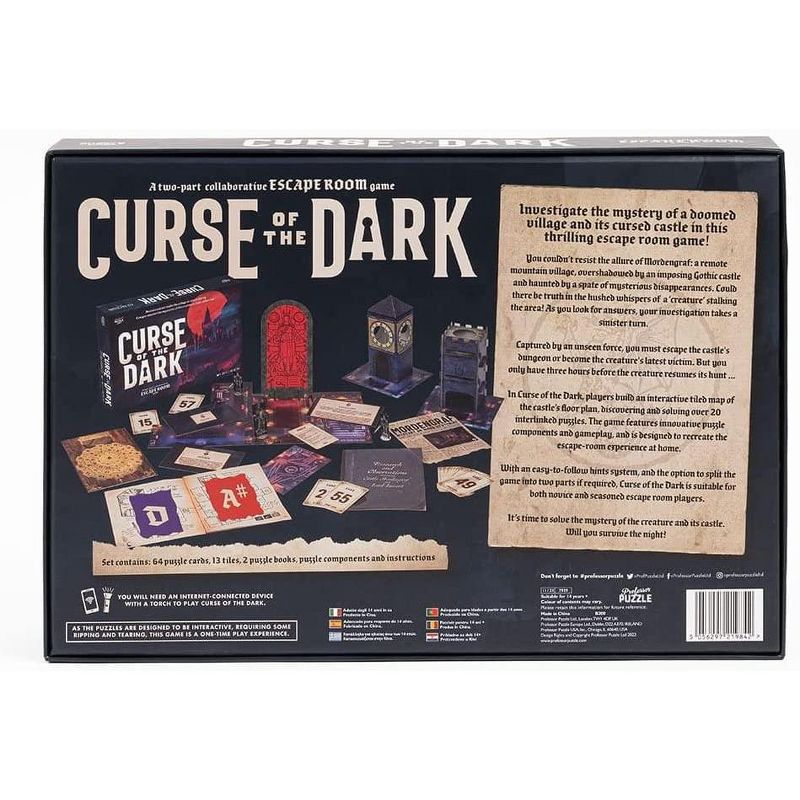 Professor Puzzle USA, Inc. Curse of the Dark Escape Room Game, 2 of 5