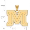Black Bow Jewelry 14k Yellow Gold Montana State Bobcats NCAA Large Pendant - 2 of 3