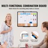 VEVOR 24"x 18" Monthly Calendar Whiteboard & Cork Board Combo with Aluminum Frame – 2-in-1 Magnetic Dry Erase Bulletin Board for Wall Mount - 3 of 4