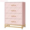 Wooden Dresser for Bedroom, Dressers & Chest of Drawers with 4 Drawer Wood nightstand for Storage and Organization - 3 of 4
