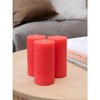 Large Pillar Candles 3x6 Inch ¨C Set of 3 Unscented Dripless Candles, Long Burning Rustic Finish for Weddings, Home Decor - 4 of 4