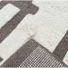 Home Mart Goods Beige Ivory Cream Brown Moroccan Tribal Handmade Hand-Knotted New Zealand Wool Natural Area Rug - 4 of 4