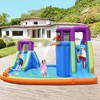 Costway 6 in 1 Inflatable Dual Slide Water Park Climbing Bouncer - 2 of 4