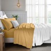 Luxury Egyptian Cotton 650 Thread Count Solid Deep Pocket Sheet Set by Blue Nile Mills - 2 of 4