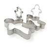 Kitcheniva Stainless Steel Gingerbread Man Cookie Cutter 4 Pcs - 2 of 4
