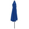 vidaXL Garden Parasol Azure Blue 100% polyester, metal Large Collapsible - 4 of 4