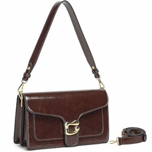 Crossbody Bags for Women Trendy - Small Bag Leather Handbags Evening Clutch with 2 Straps - 1 of 4