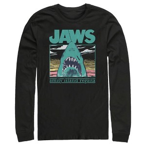 Men's Jaws Amity Island Regatta Shark Long Sleeve Shirt - 1 of 4