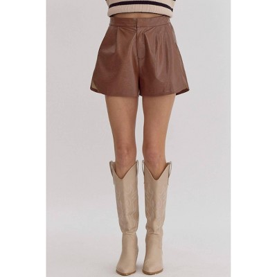 Women's Pleather Short - entro