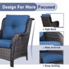 Gymojoy Outdoor Patio Chair Table with Ottoman High Back Club Chair - 4 of 4