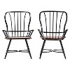 Set of 2 Longford Metal Vintage Industrial Dining Armchairs - Baxton Studio - 2 of 3