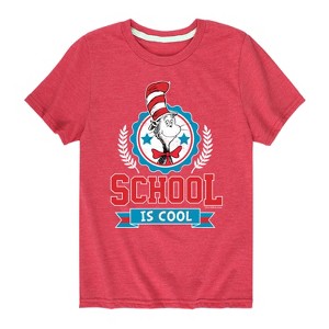 Boys' - Dr. Seuss - Cat In The Hat School Is Cool Short Sleeve Graphic T-Shirt - 1 of 4