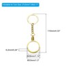 Unique Bargains Portable Round Metal Storage Jewelry Coin Holder with Key Rings - 2 of 4