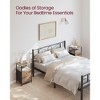 VASAGLE Nightstand, 24-Inch Tall Side Table with 2 Fabric Drawers and Storage Shelf, for Bedroom - 3 of 4