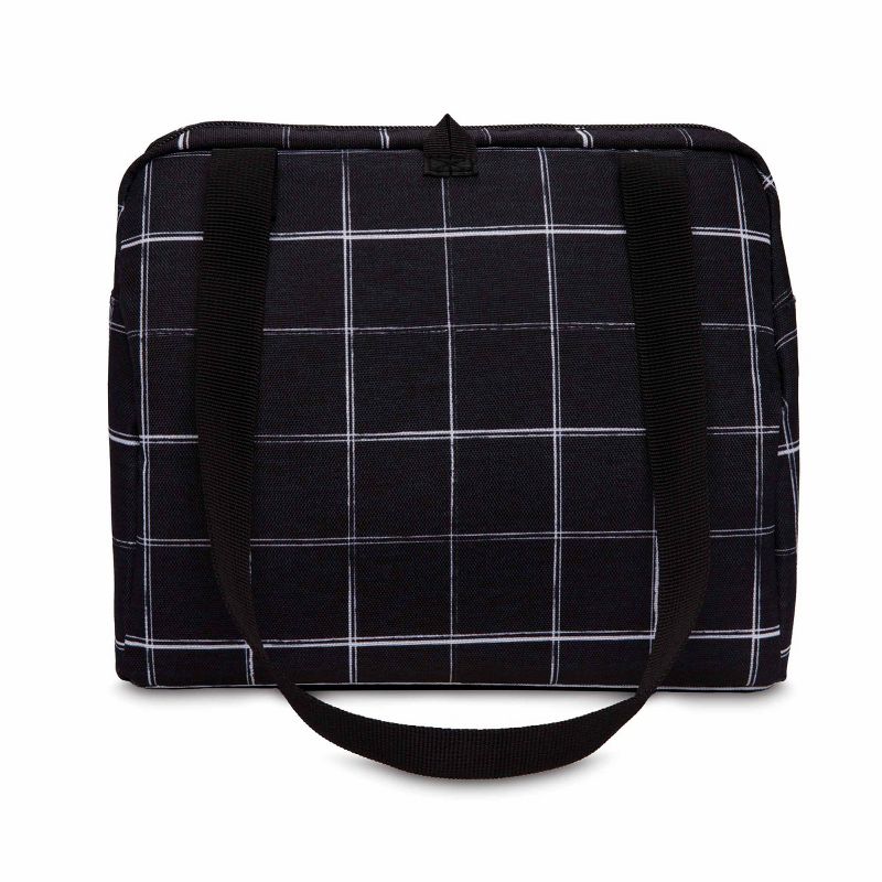 Packit Freezable Hampton Lunch Bag - Black Grid, 6 of 13