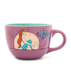 Silver Buffalo Disney The Little Mermaid Ariel Moonlight Ceramic Soup Mug | Holds 24 Ounces - 1 of 4