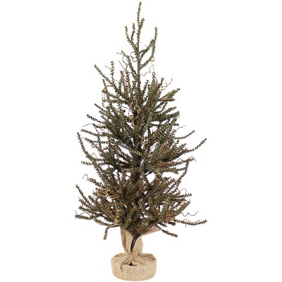 Sunnydaze Homespun Holiday Artificial Christmas - 3-Foot Tall - Green