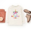 The Juniper Shop Birthday Girl Unicorn Youth Long Sleeve Tee - 3 of 4