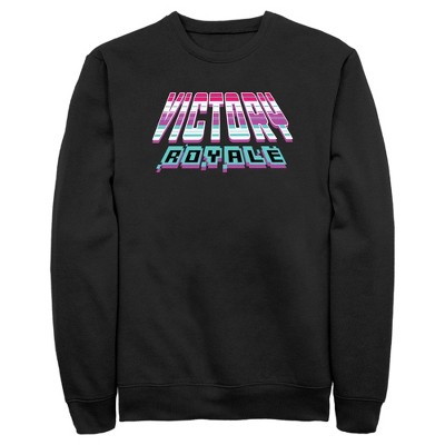 Men's Fortnite Retro Victory Royale Sweatshirt - Black - Medium : Target