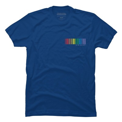 Adult Design By Humans Pride Rainbow Barcode To Be Yourself By mikmom T-Shirt
