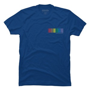 Adult Design By Humans Pride Rainbow Barcode To Be Yourself By mikmom T-Shirt - 1 of 2