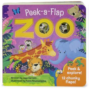 Zoo - (Peek a Flap) by  Jaye Garnett (Board Book)