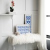 SEVOBAL Wall Art Set of 2 Blue White Hanging Sculptures Modern Abstract Decor for Living Room or Office, Multicolored, 25.6"*3.9"*14.2" - 3 of 4