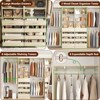 Aheaplus Walk-In Closet Organizer with 8 Hanging Rods, Wardrobe Closet System with Shelves - 3 of 4