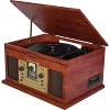 RadioShack 5W Classic Vintage 3 Speed RPM Vynil Turntable, CD Player, Bluetooth Out, Cassette Player, SD Card, RCA & FM Radio 4001791 - 3 of 4