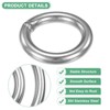 Unique Bargains Dream Catcher Stainless Steel Macrame Wreath Floral Round Metal O Rings 1 PC - 2 of 4