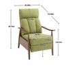 CAVINAS Upholstered Accent Chair with Wooden Frame,Modern Arm Chair,Adjustable Recliner Chair for Bedroom,Reading Room - 3 of 4