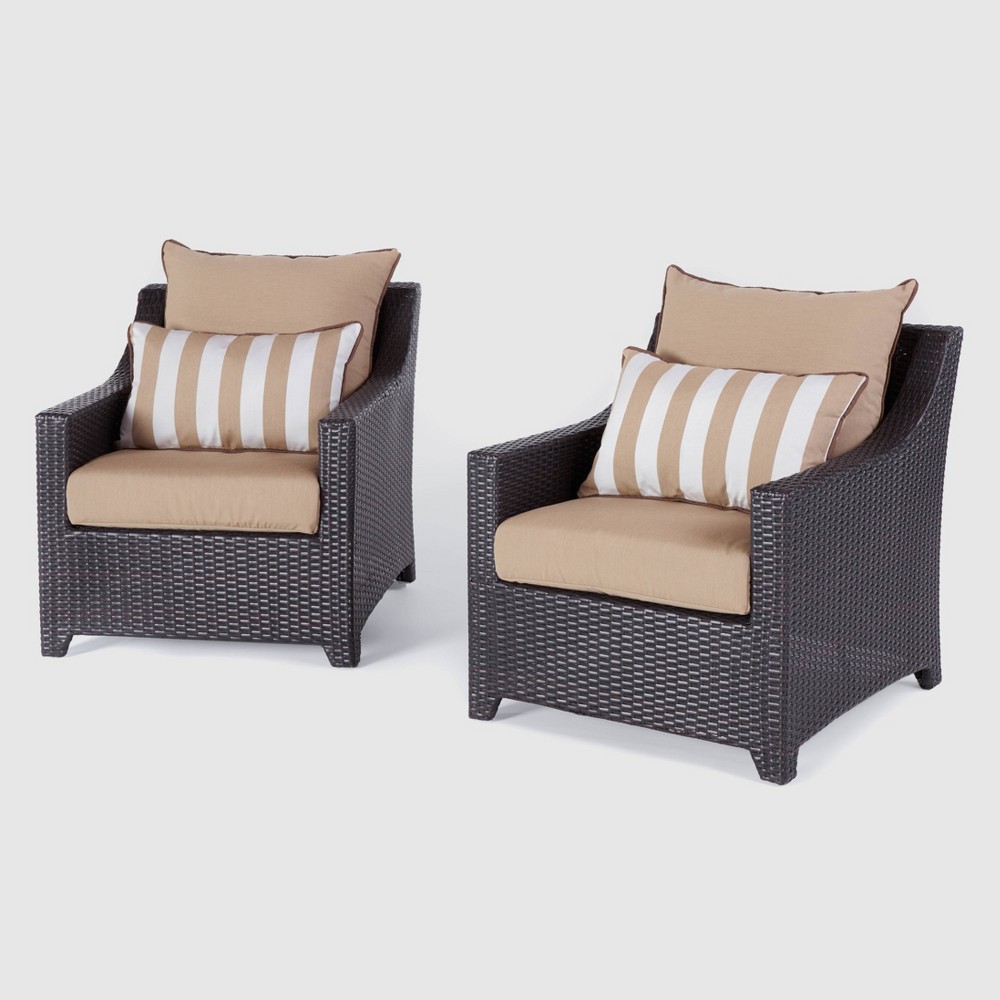 Deco 2pc Club Chairs - Beige - RST Brands