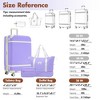 Lungins Hardshell Luggages with Travel Bag,Toiletry Bag,Spinner Wheels,TSA Lock,Expandable Suitcases for Business Trip,Weekend Travel - 3 of 4