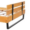 PAGED Wood Bed Queen Size Bed Frame with Solid Pine Wood Frame and Headboard, Easy Assembly, Noise Free - 4 of 4