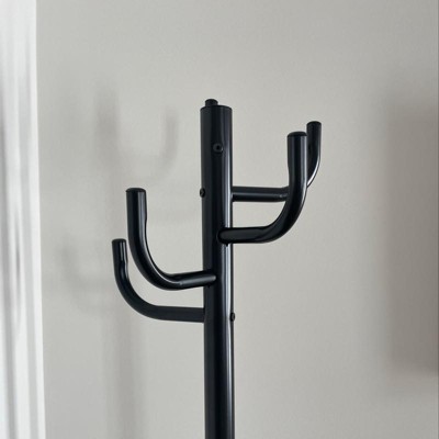 Costway Metal Coat Hat Rack Organizer Clothes Hanger Hooks Tree Stand  Umbrella Holder : Target