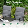 Maggift Patio Seating Sets, 7-Piece Outdoor Table and Chairs Set, with Swivel Chairs, Patio Table, Paded, for Poolside, Gray, 25.2"*25.2"*48.6" - 4 of 4