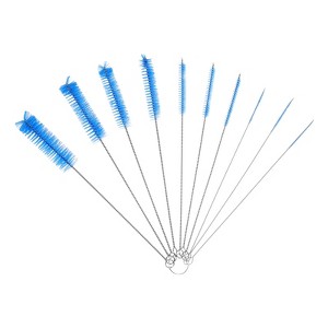 Unique Bargains Flexible Durable Stainless Steel Nylon Tube Cleaning Brush 10 Pcs - 1 of 4