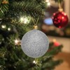 Unique Bargains Plastic Party Wedding Christmas Barrel Packed Hanging Ornament Balls 2.4" 24 Pcs - 4 of 4