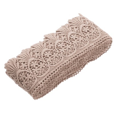 Unique Bargains Cotton Vintage Hollow Lace Decorative Ribbon Trim 4.8 Yards x 3 Inch