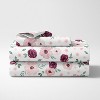 Sweet Jojo Designs Girl Kids Twin Sheet Set Watercolor Floral Pink White and Green 3pc - 2 of 4