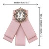 INSPIRE CHIC Women's Rhinestone Ribbon Brooch Pre-Tied Bow Tie 1 PCS - 2 of 4
