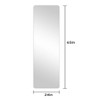 NicBex Full Length Mirror for Bedroom,Full Body Mirror with Round Corner,Wall-mounted Mirror for Living Room,Entryway,Cloakroom,Silver - 3 of 4