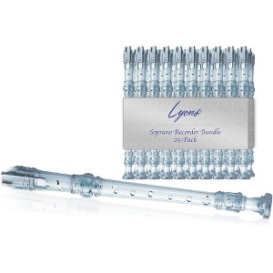 Lyons Soprano Recorder Value Bundle 25-Pack Transparent Clear - 1 of 2