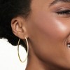 Ross-Simons 0.15 ct. t.w. Diamond Hoop Earrings in 18kt Gold Over Sterling - 2 of 4