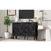 TIRAMISUBEST Modern TV Stand, Entertainment Center Media Console with 2 Spacious Storage Space, Solid Wood Legs and Anti-tip Device For Living room - 4 of 4